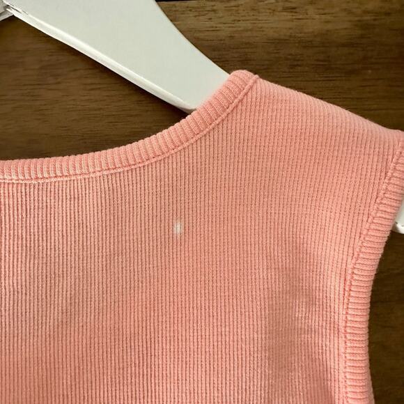 Wildflowers Best Day Ever Blushing Miley Tank Top Sleeveless Ribbed Knit 14 - Picture 7 of 9